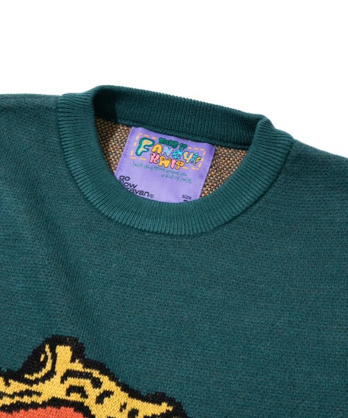 【セール】フトアゴヒゲトカゲ IMPACTジャガードニットセーター（ニット/セーター）｜go slow caravan（ゴースローキャラバン）