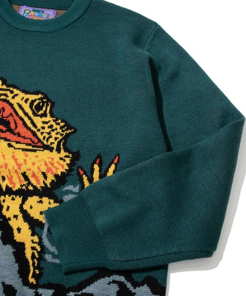 【セール】フトアゴヒゲトカゲ IMPACTジャガードニットセーター（ニット/セーター）｜go slow caravan（ゴースローキャラバン）