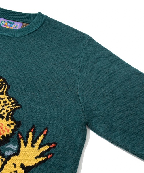 【セール】フトアゴヒゲトカゲ IMPACTジャガードニットセーター（ニット/セーター）｜go slow caravan（ゴースローキャラバン）