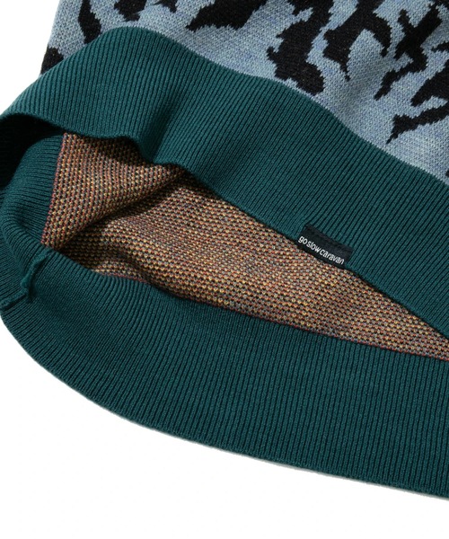 【セール】フトアゴヒゲトカゲ IMPACTジャガードニットセーター（ニット/セーター）｜go slow caravan（ゴースローキャラバン）