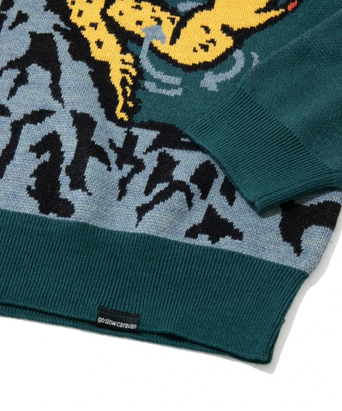 【セール】フトアゴヒゲトカゲ IMPACTジャガードニットセーター（ニット/セーター）｜go slow caravan（ゴースローキャラバン）