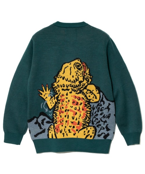 セール】フトアゴヒゲトカゲ IMPACTジャガードニットセーター（ニット