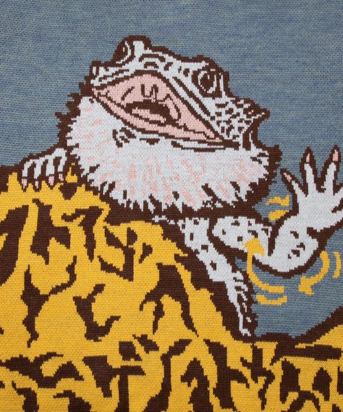 【セール】フトアゴヒゲトカゲ IMPACTジャガードニットセーター（ニット/セーター）｜go slow caravan（ゴースローキャラバン）