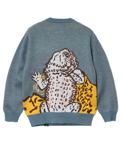 【セール】フトアゴヒゲトカゲ IMPACTジャガードニットセーター（ニット/セーター）｜go slow caravan（ゴースローキャラバン）