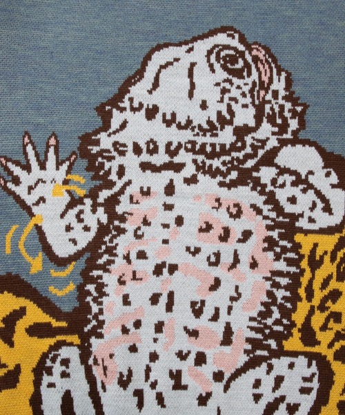 【セール】フトアゴヒゲトカゲ IMPACTジャガードニットセーター（ニット/セーター）｜go slow caravan（ゴースローキャラバン）