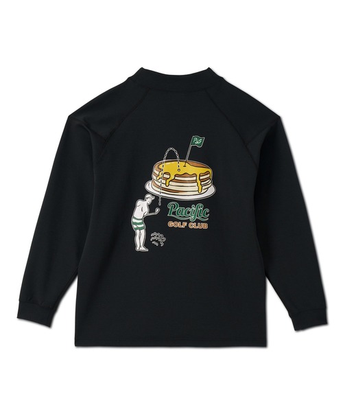 Pacific GOLF CLUB(パシフィックゴルフクラブ)の「MOCK-NECK BIG TEE LONG SLEEVE GOLF & PANCAKE(Tシャツ/カットソー・メンズ・ブラック/オリーブ/オフホワイト・M/L/XL)」の10枚目の写真