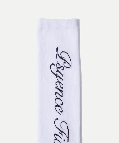 WHO'S WHO gallery（フーズフーギャラリー）の「PSYENCE FICTIONソックス（ソックス/靴下・レディース・オフホワイト/ブラック・FREE）」の4枚目の写真