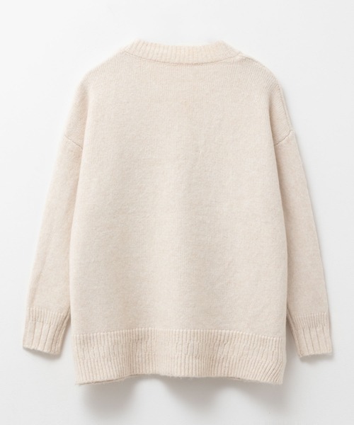 HusHusH(ハッシュアッシュ)の「【HusHusH/ハッシュアッシュ】杢ロングカーディガン(カーディガン/ボレロ・レディース・グレー/ブルー/グレイッシュベージュ・M/L)」の21枚目の写真