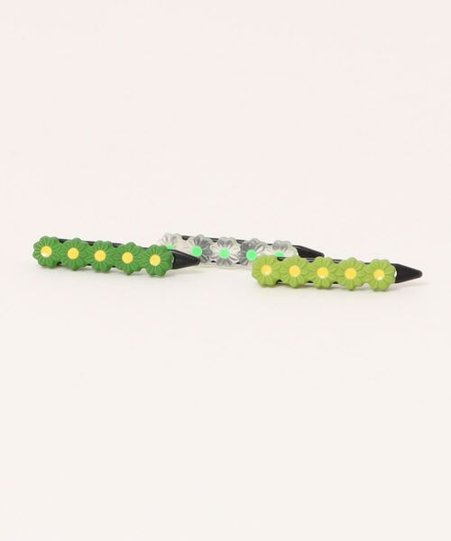 bibmilk(ビブミルク)の「BIBMILK 5FLOWER MINI CLIP - 3PCS(バレッタ/ヘアクリップ・キッズ・ライラック系1/レッド系1/グリーン系1/ブルー系1/ピンク系1・ONE SIZE)」の3枚目の写真