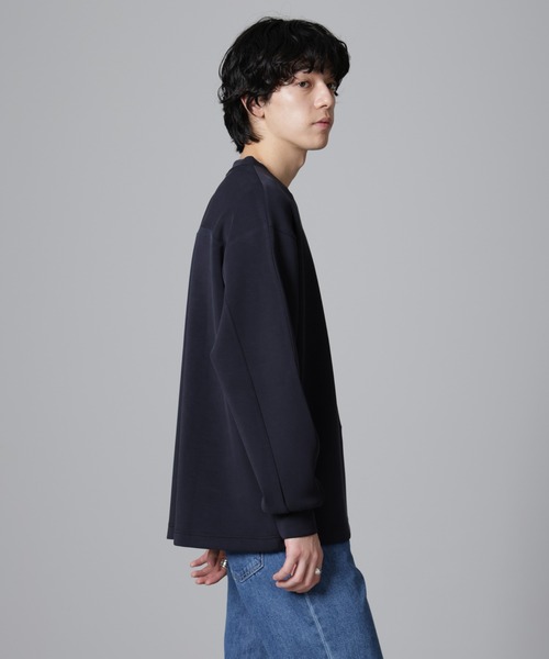 NANO universe（ナノユニバース）の「パウダースノーダンボールクルーネックプルオーバー（Tシャツ/カットソー・メンズ・ネイビー/ブラウン/グレー・L/M）」の21枚目の写真