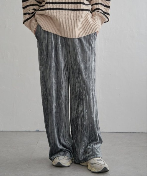 LBC(エルビーシー)の「クラッシュベロアイージーパンツ(その他パンツ・レディース・グレー/ブラウン系その他/ブラック/ブルー系その他・M)」の13枚目の写真