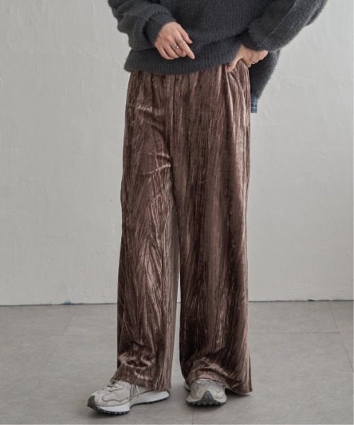 LBC(エルビーシー)の「クラッシュベロアイージーパンツ(その他パンツ・レディース・グレー/ブラウン系その他/ブラック/ブルー系その他・M)」の18枚目の写真