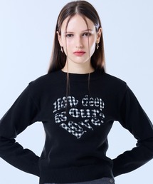 LOVE PATCH KNIT