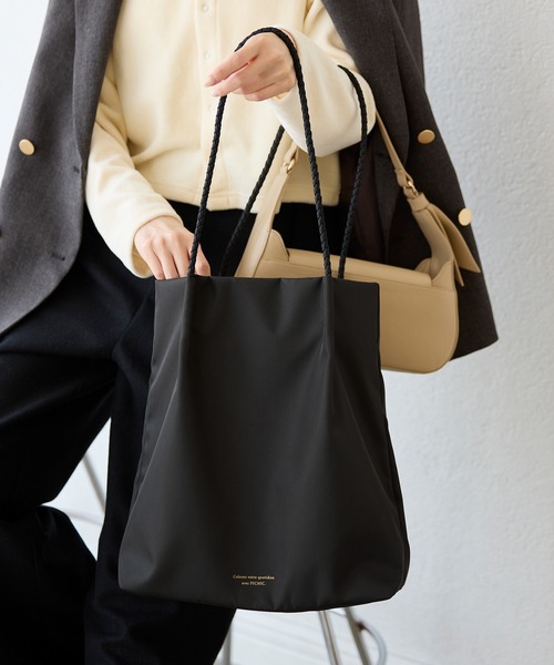 ROPE' PICNIC(ロペピクニック)の「【A4対応・洗える】ポリエステルメッシュハンドルトートバッグ/通勤対応(トートバッグ・レディース・ブラック/ブルー系その他5/ベージュ・FREE)」の2枚目の写真