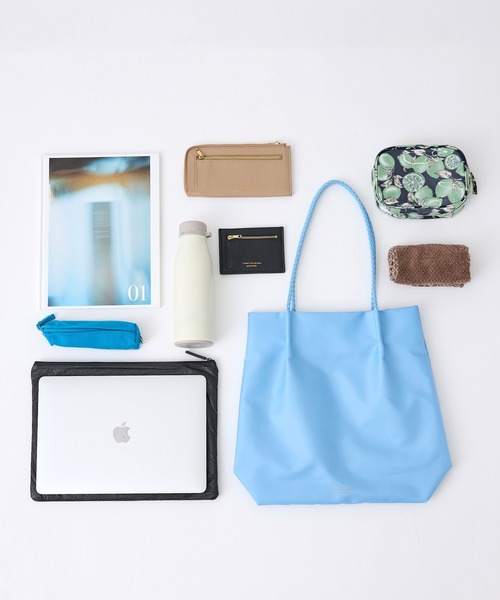 ROPE' PICNIC(ロペピクニック)の「【A4対応・洗える】ポリエステルメッシュハンドルトートバッグ/通勤対応(トートバッグ・レディース・ブラック/ブルー系その他5/ベージュ・FREE)」の18枚目の写真
