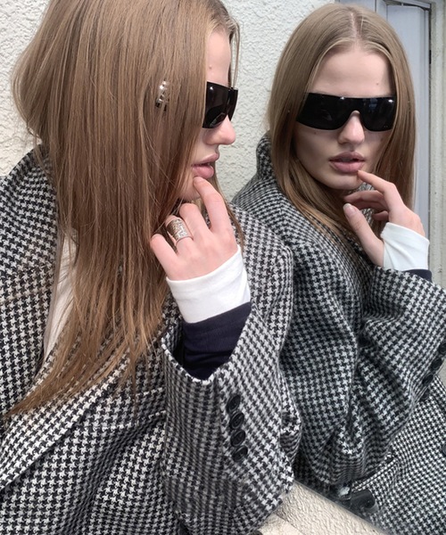 SANSeLF（サンセルフ）の「【LONSLAN】 千鳥柄テーラードジャケット sanwl24a058（テーラードジャケット・レディース・チャコールグレー/ライトグレー・FREE）」の13枚目の写真