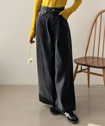 Olu.（オルドット）の「ハイウエストワイドデニムパンツ（デニムパンツ）」