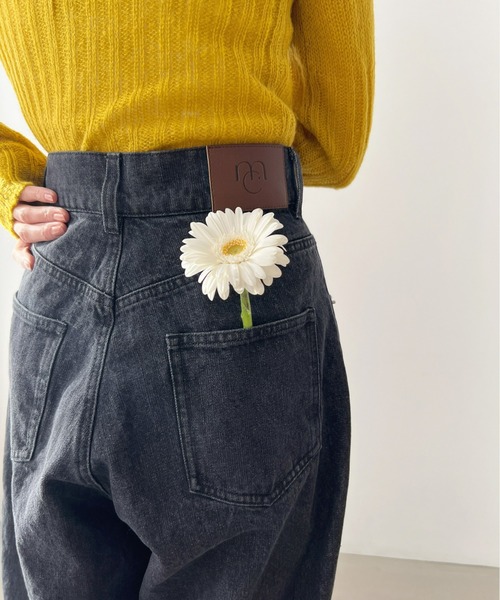 Olu.（オルドット）の「ハイウエストワイドデニムパンツ（デニムパンツ・レディース・ライトブルー/ブラック・0/1）」の16枚目の写真