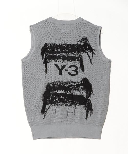 Y-3(ワイスリー)の「U GFX KNIT VEST(ニット/セーター・メンズ・グレー・XX-SMALL/X-LARGE/LARGE/MEDIUM/SMALL/X-SMALL/XX-LARGE)」の7枚目の写真