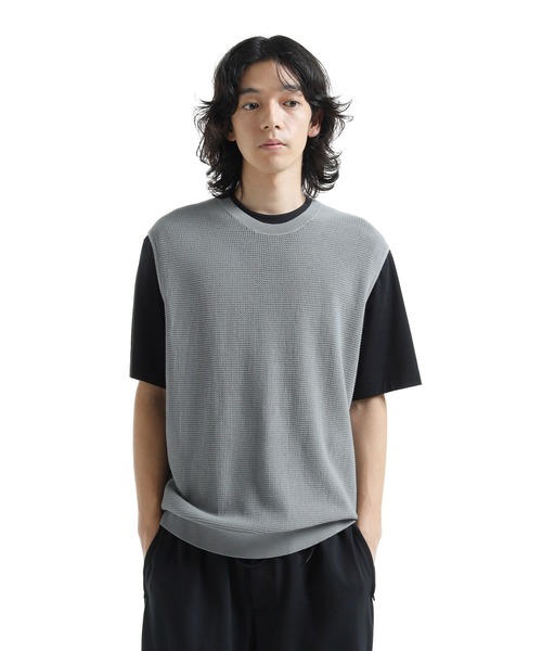 Y-3(ワイスリー)の「U GFX KNIT VEST(ニット/セーター・メンズ・グレー・XX-SMALL/X-LARGE/LARGE/MEDIUM/SMALL/X-SMALL/XX-LARGE)」の2枚目の写真
