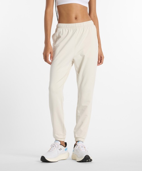 NEW BALANCE（ニューバランス）の「ライトフレンチテリージョガー（スウェットパンツ・レディース・アイボリー/ブラック/ミント・SMALL/MEDIUM/LARGE）」の2枚目の写真