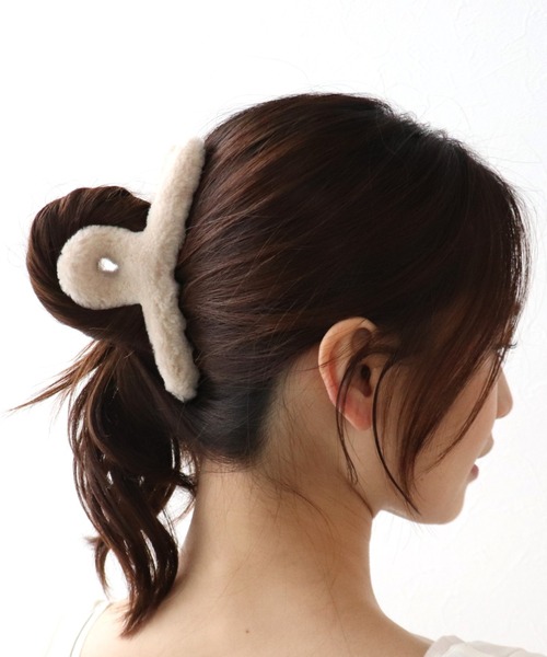 セール】モコモコループバンス（バレッタ/ヘアクリップ）｜Three Four