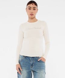 Guess | GUESS Originals Rhinestone Long Sleeve Top 長袖 Tシャツ レディース(Tシャツ/カットソー)