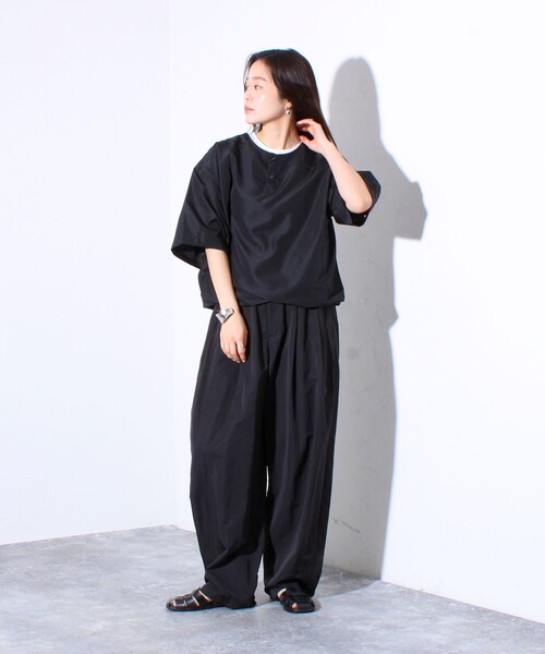 【TAION/タイオン】別注 ミリタリー Ripstop ヘンリーネック 半袖Tシャツ ユニセックス（Tシャツ/カットソー）｜TAION（タイオン）