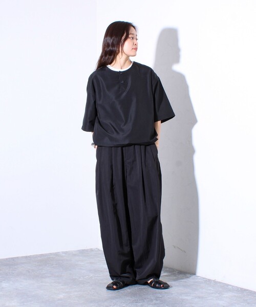 【TAION/タイオン】別注 ミリタリー Ripstop ヘンリーネック 半袖Tシャツ ユニセックス（Tシャツ/カットソー）｜TAION（タイオン）