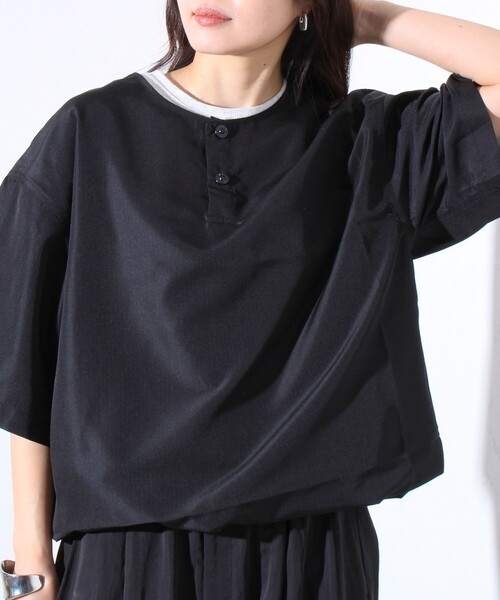 【TAION/タイオン】別注 ミリタリー Ripstop ヘンリーネック 半袖Tシャツ ユニセックス（Tシャツ/カットソー）｜TAION（タイオン）