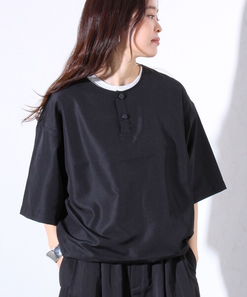 【TAION/タイオン】別注 ミリタリー Ripstop ヘンリーネック 半袖Tシャツ ユニセックス（Tシャツ/カットソー）｜TAION（タイオン）