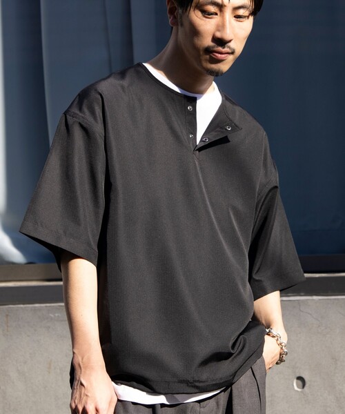 【TAION/タイオン】別注 ミリタリー Ripstop ヘンリーネック 半袖Tシャツ ユニセックス（Tシャツ/カットソー）｜TAION（タイオン）