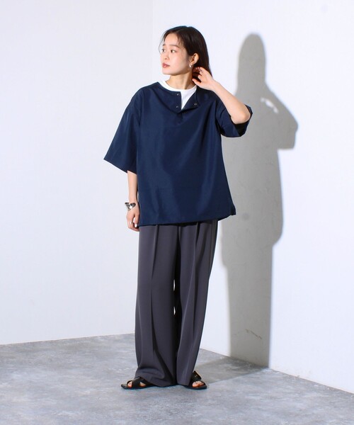 【TAION/タイオン】別注 ミリタリー Ripstop ヘンリーネック 半袖Tシャツ ユニセックス（Tシャツ/カットソー）｜TAION（タイオン）