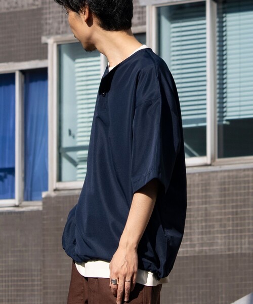 【TAION/タイオン】別注 ミリタリー Ripstop ヘンリーネック 半袖Tシャツ ユニセックス（Tシャツ/カットソー）｜TAION（タイオン）