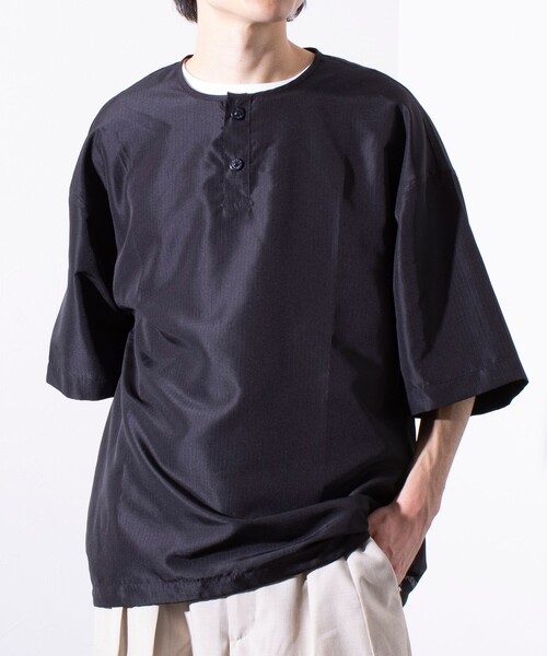 TAION（タイオン）の「【TAION/タイオン】別注 ミリタリー Ripstop ヘンリーネック 半袖Tシャツ ユニセックス（Tシャツ/カットソー・メンズ・セージグリーン/ブラック/ネイビー・XL/L/M）」の15枚目の写真