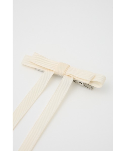 SLY（スライ）の「RIBBON HAIR PIN SET　リボン へアピン セット（ヘアピン・レディース・ブラック/オフホワイト・FREE）」の10枚目の写真