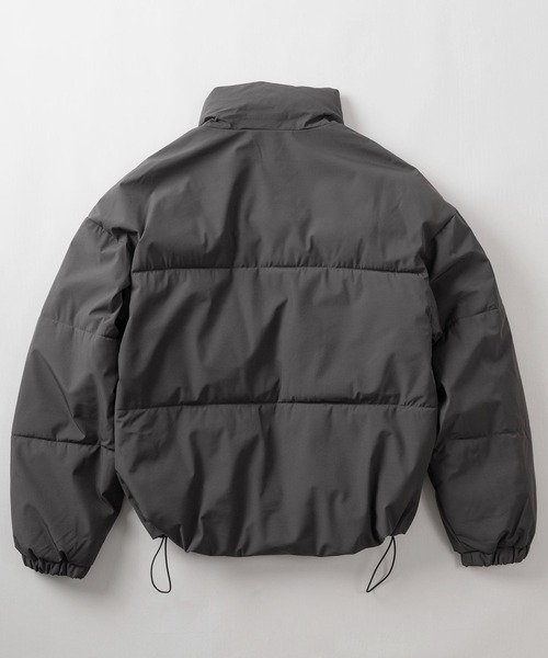 make a ray!(メイク ア レイ!)の「スタンド ファイバーダウン パファージャケット/ スタンドジャケット/ビッグシルエット/ ドローコード付/【撥水】【防風】(ダウンジャケット/コート・メンズ・チャコールグレー/セージグリーン/ブラック・L/M/XL)」の5枚目の写真