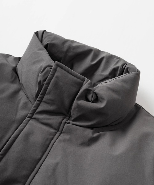 make a ray!(メイク ア レイ!)の「スタンド ファイバーダウン パファージャケット/ スタンドジャケット/ビッグシルエット/ ドローコード付/【撥水】【防風】(ダウンジャケット/コート・メンズ・チャコールグレー/セージグリーン/ブラック・L/M/XL)」の6枚目の写真
