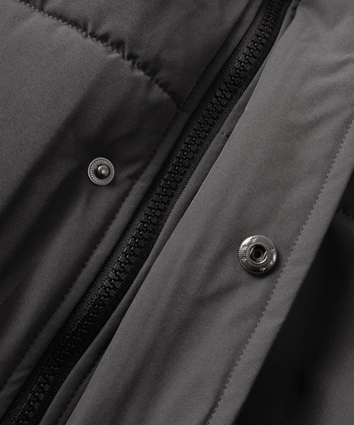 make a ray!(メイク ア レイ!)の「スタンド ファイバーダウン パファージャケット/ スタンドジャケット/ビッグシルエット/ ドローコード付/【撥水】【防風】(ダウンジャケット/コート・メンズ・チャコールグレー/セージグリーン/ブラック・L/M/XL)」の10枚目の写真