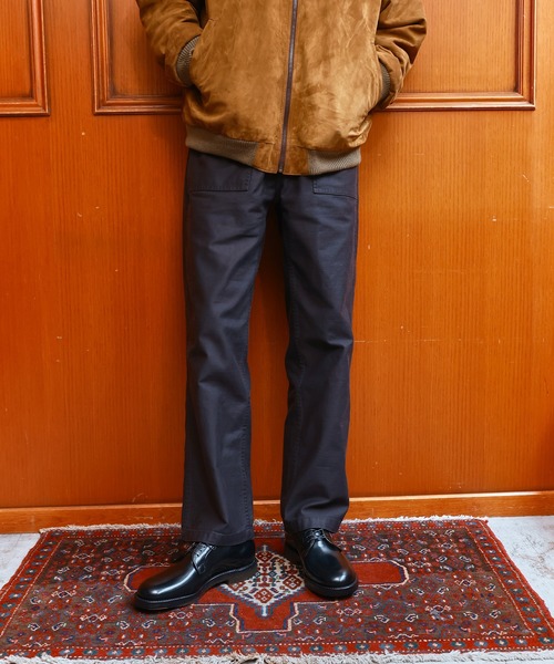 ADAM ET ROPE'（アダムエロペ）の「【WILD LIFE TAILOR】バックサテン ベイカー パンツ（その他パンツ・メンズ・スミクロ/カーキ・L/S/M）」の4枚目の写真