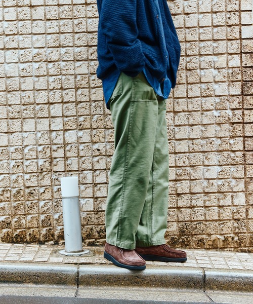 ADAM ET ROPE'（アダムエロペ）の「【WILD LIFE TAILOR】バックサテン ベイカー パンツ（その他パンツ・メンズ・スミクロ/カーキ・L/S/M）」の14枚目の写真