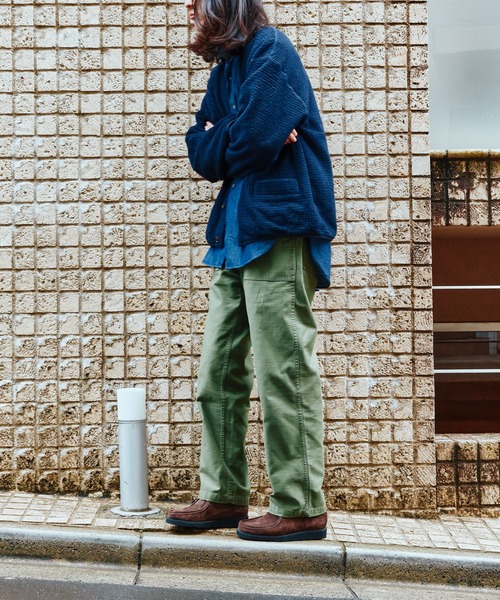 ADAM ET ROPE'（アダムエロペ）の「【WILD LIFE TAILOR】バックサテン ベイカー パンツ（その他パンツ・メンズ・スミクロ/カーキ・L/S/M）」の9枚目の写真