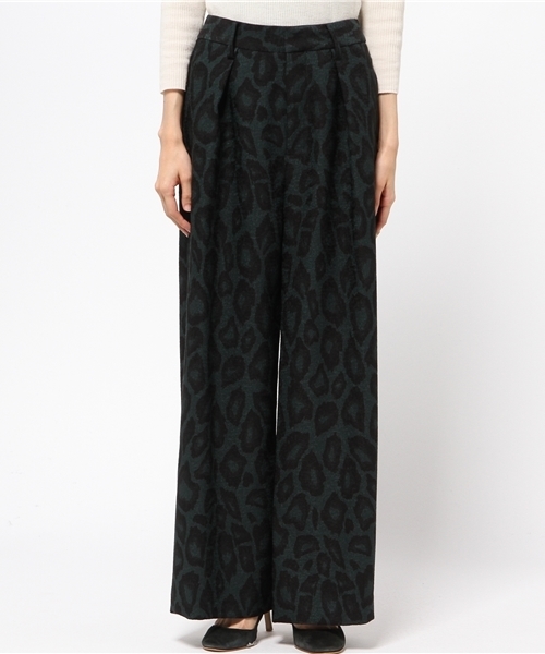 JOURNAL STANDARD（ジャーナルスタンダード）の「レオパードプリント ワイドパンツ#（その他パンツ・レディース・ライトグリーン/グレー・38/40/36）」の5枚目の写真