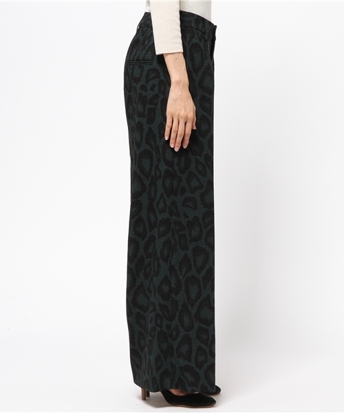 JOURNAL STANDARD（ジャーナルスタンダード）の「レオパードプリント ワイドパンツ#（その他パンツ・レディース・ライトグリーン/グレー・38/40/36）」の6枚目の写真