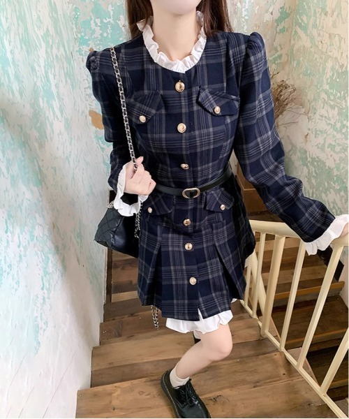 y2k赤チェックロックNANAキャミ00s当時物平成ギャルミニワンピ古着屋 y2k ミサミサ NANA 平成 チェックミニワンピース ゴシック 平成