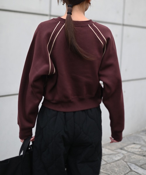 Marient（マリエント）の「ショルダーコードラインPO（スウェット・レディース・ブラウン/ブラック・FREE）」の6枚目の写真