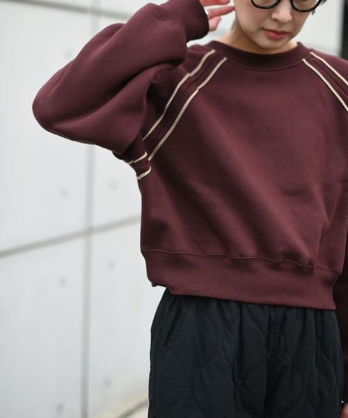 Marient（マリエント）の「ショルダーコードラインPO（スウェット・レディース・ブラウン/ブラック・FREE）」の5枚目の写真