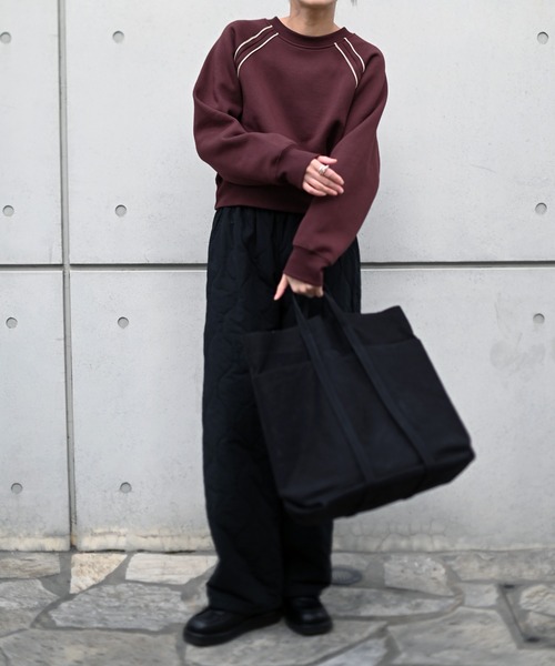 Marient（マリエント）の「ショルダーコードラインPO（スウェット・レディース・ブラウン/ブラック・FREE）」の3枚目の写真