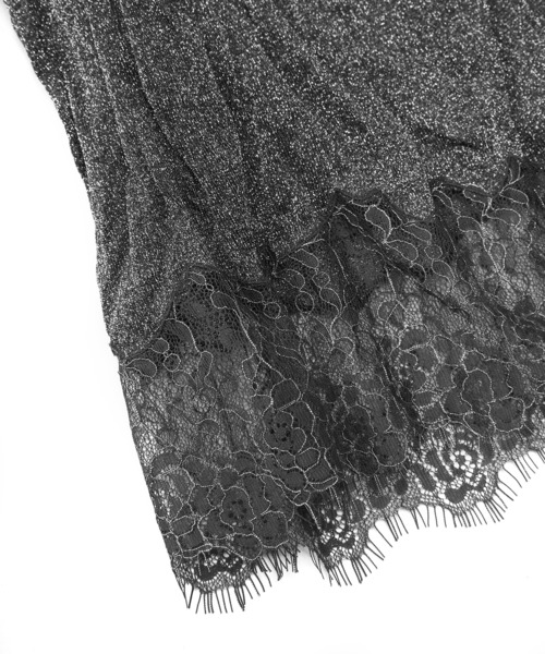 JNBY(ジェーエヌビーワイ)の「Shimmer Lace Knit Skirt / レースニットスカート(スカート・レディース・ブラック/グレー・40/38/36)」の15枚目の写真