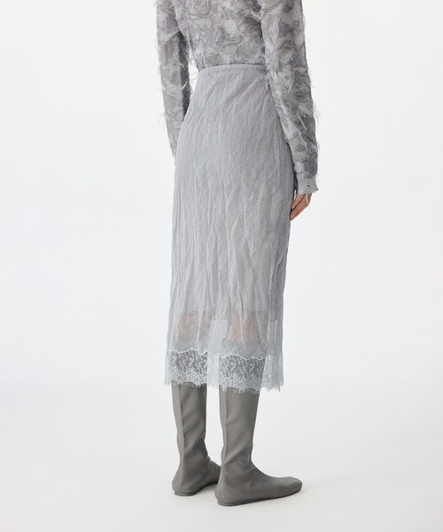 JNBY(ジェーエヌビーワイ)の「Shimmer Lace Knit Skirt / レースニットスカート(スカート・レディース・ブラック/グレー・40/38/36)」の17枚目の写真